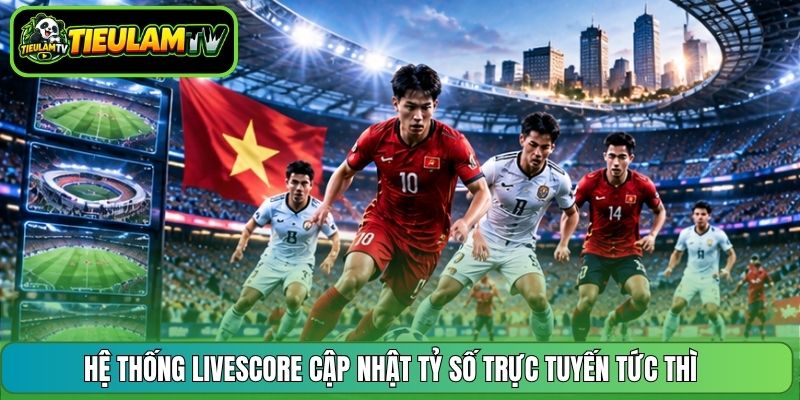Hệ thống livescore cập nhật tỷ số trực tuyến tức thì