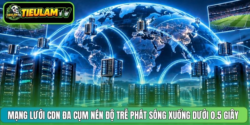 Mạng lưới CDN đa cụm nén độ trễ phát sóng xuống dưới 0.5 giây